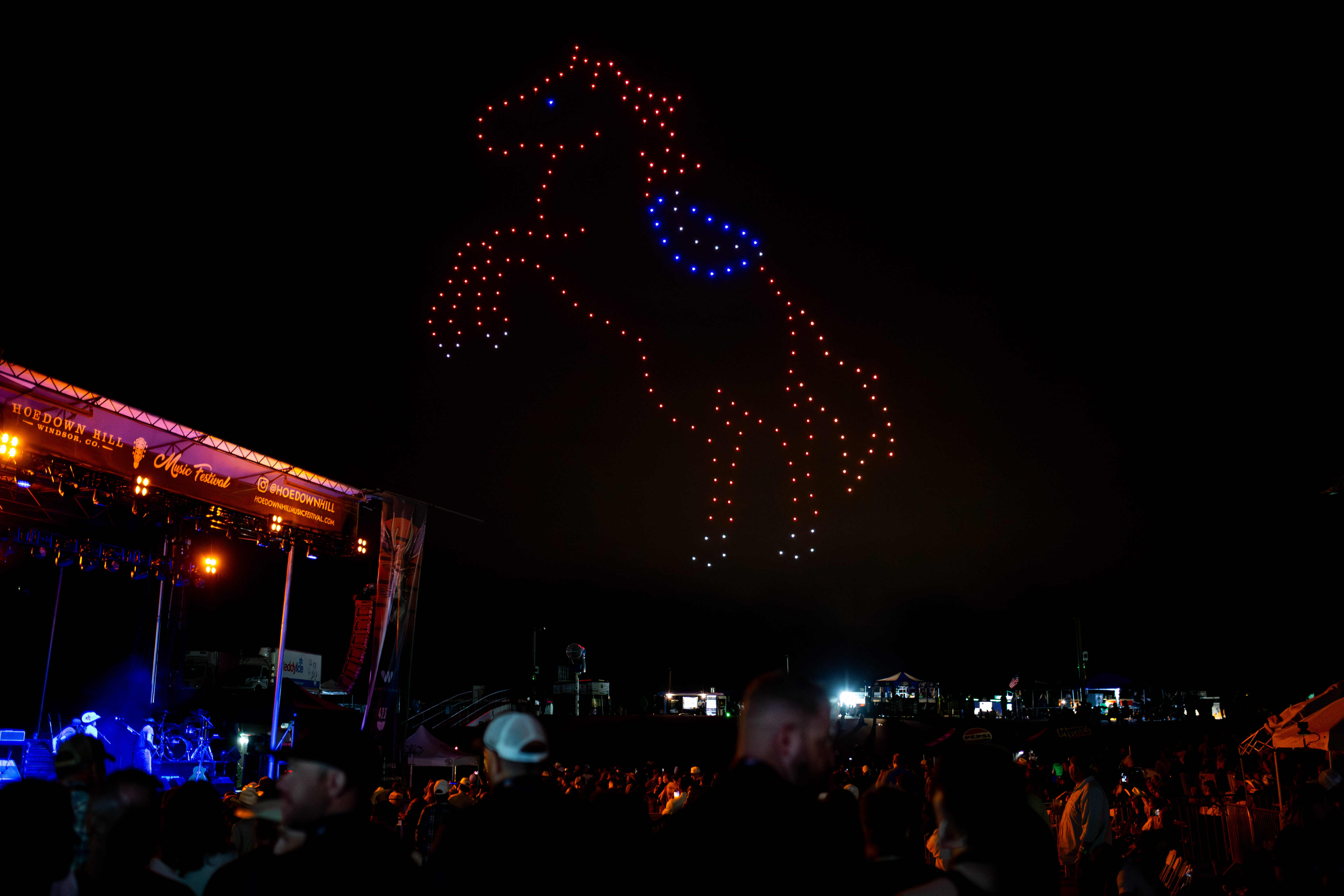Drone light show in Greeley, Colorado