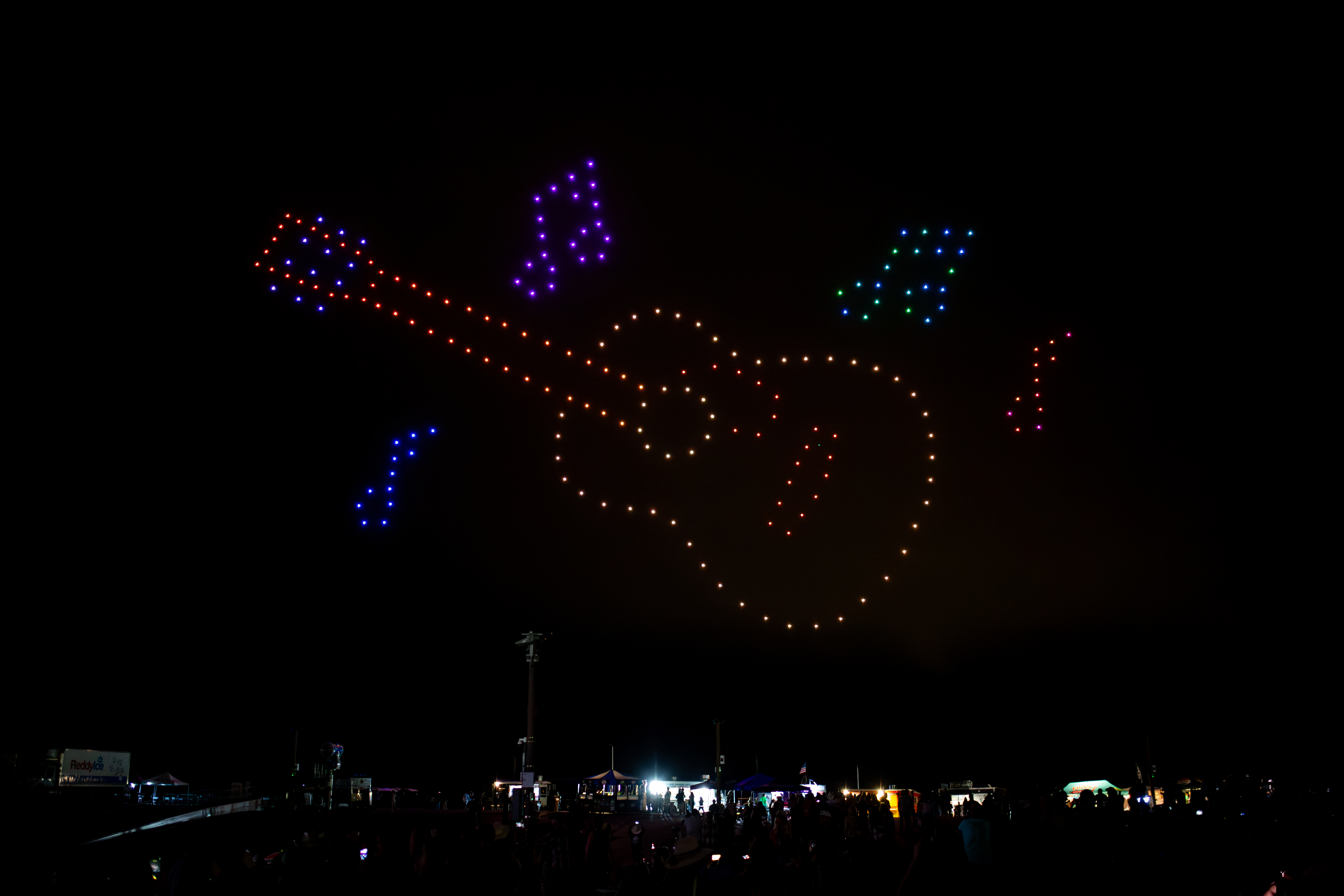 Drone light show in Salt Lake City, Utah