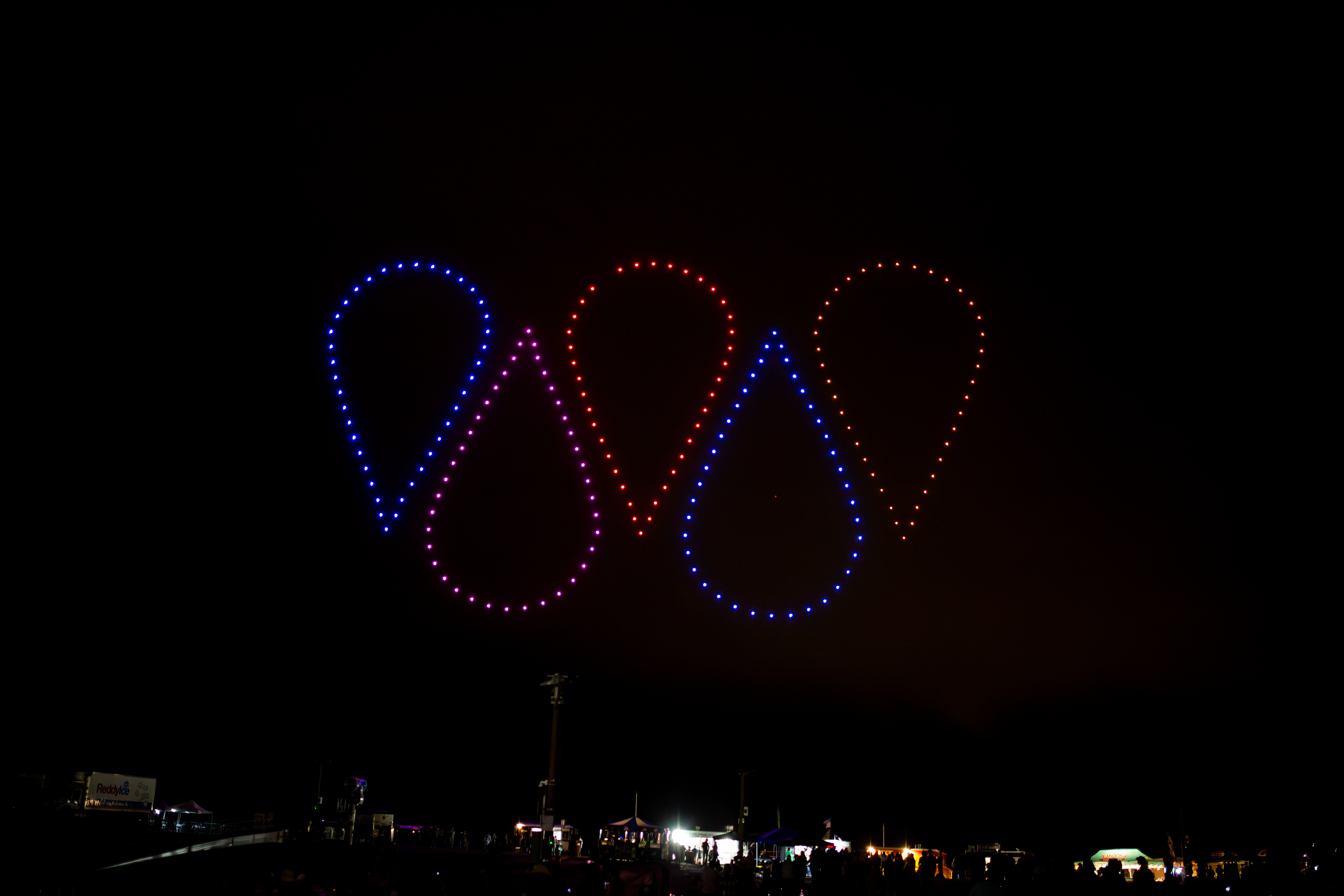 Drone light show in Windsor, Colorado